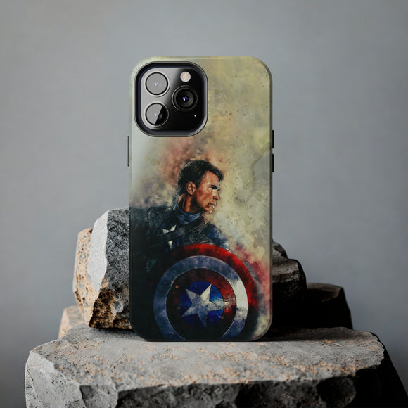 New Marvel Captain America With Shield Tough Phone Case for iPhone 15 14 13 12 Series