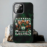 Boston Celtics 18 Times NBA Champions Tough Phone Case for iPhone 15 14 13 12 Series