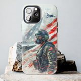 New US Fighter Pilot High Quality Tough Phone Case for iPhone 15 14 13 12 Series