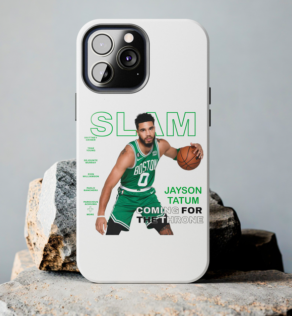 Boston Celtics Jayson Tatum Coming for the Throne Tough Phone Case for iPhone 15 14 13 12 Series