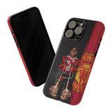 Manchester United Spider Man Aaron Wan-Bissaka Tough Phone Case for iPhone 15 14 13 12 Series