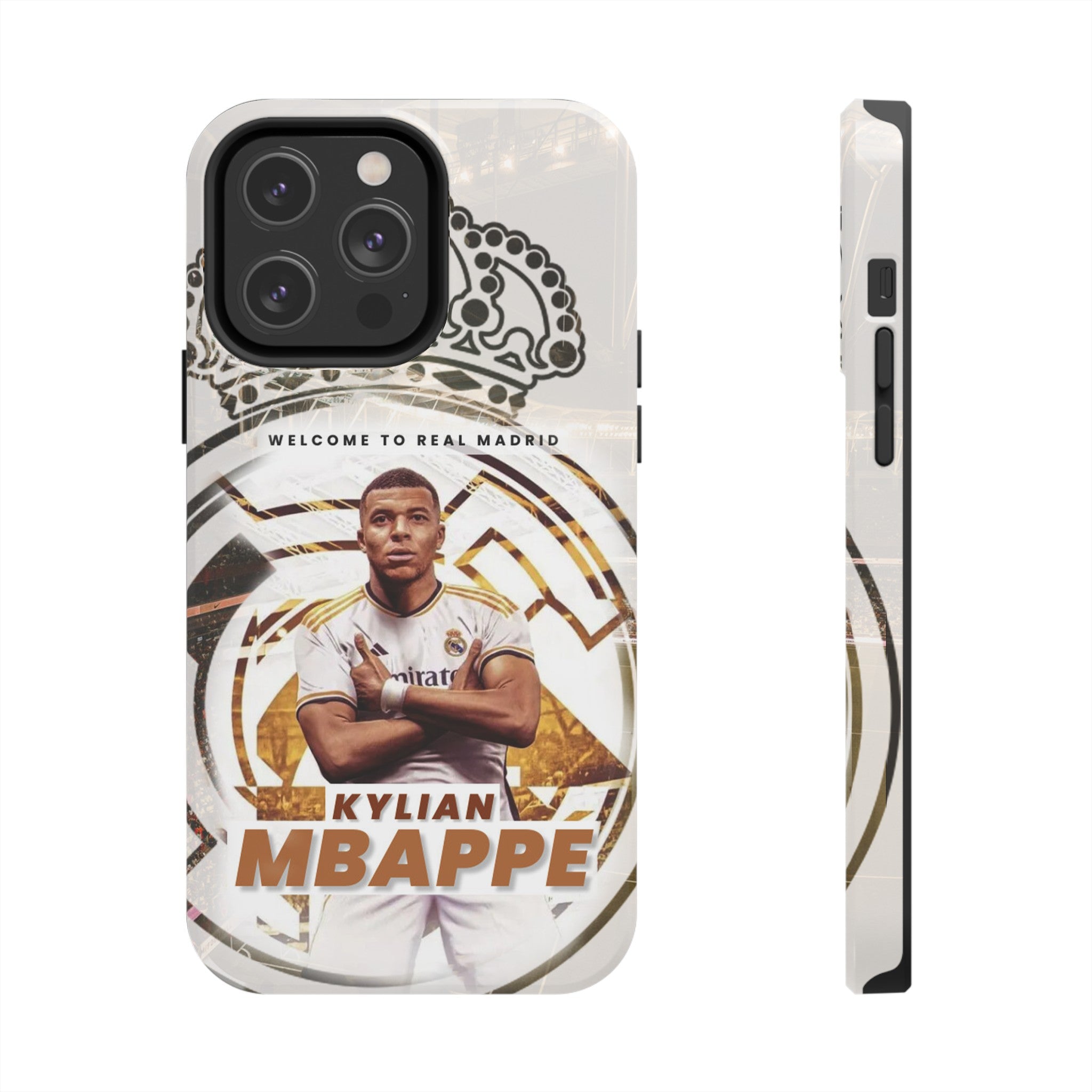 Brand New Real Madrid Kylian Mbappé Tough Phone Case for iPhone 15 14 – Bestie Phone Brand New Real Madrid Kylian Mbappé Tough Phone Case for iPhone 15 14 – Bestie Phone