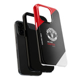 Manchester United Tough Phone Case — 'We Are United' Bold Red & Black Protective Cover for iPhone 18 17 16 15 14 13 Series