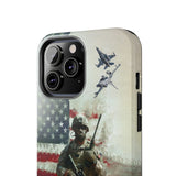 New Military Personnel High Quality 'Protecting the nation is an honor' Tough Phone Case for iPhone 15 14 13 12 Series