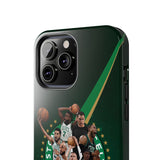 Boston Celtics & 18 Golden Stars Tough Phone Case for iPhone 15 14 13 12 Series