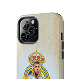 New Real Madrid Kylian Mbappé Tough Phone Case for iPhone 15 14 13 12 Series