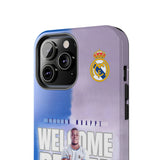 New Real Madrid Kylian Mbappé High Quality Tough Phone Case for iPhone 15 14 13 12 Series