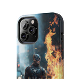 Captain America With Shield High Quality Tough Phone Case for iPhone 15 14 13 12 Series