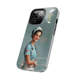 Nurses are the angels of care Tough Phone Case for iPhone 15 14 13 12 Series