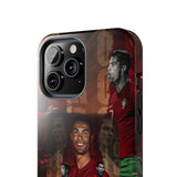 Cristiano Ronaldo Portugal Tough Phone Case for iPhone 15 14 13 12 Series