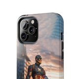 Captain America With Shield Tough Phone Case for iPhone 15 14 13 12 Series
