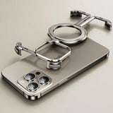 2024 Aviation Grade Aluminum Alloy Magsafe Frameless Phone Case For iPhone 15 14 13 12 Series