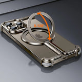 2024 Aviation Grade Aluminum Alloy Magsafe Frameless Phone Case For iPhone 15 14 13 12 Series