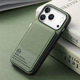 Luxury Leather Card RFID Coque For iPhone 17 Series