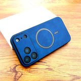 Luxury Faux Leather Retra Magsafe Wireless Charge Full Cover Case For iPhone 17 16 15 14 13 Series