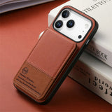 Luxury Leather Card RFID Coque For iPhone 17 Series
