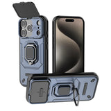 Fashion Armor Funda Slide Camera Protect Ring Holder Phone Case For iPhone17 Series