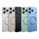 Frameless Ultra Thin Metallic Paint For Magsafe Magnetic Case For iPhone 17 16 15 14 13 Series