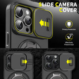 Armor Slide Camera Protection Magsafe Magnetic Wireless Charging Case For iPhone 16 15 14 13 Series