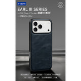 Luxury Business Plain Leather Anti-drop Non-slip Slim Case for iPhone 17 16 Series