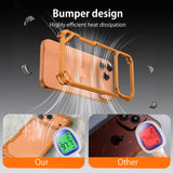 Minimalist Metal Support Wireless Charging Ultra-thin Phone Case for iPhone 17 Series