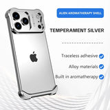 Luxury Irregular Titanium Alloy Bumper Lens Protector Shockproof Borderless Protect Case For IPhone 17 16 15 14 13 Series