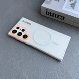2025 Luxury Slim Matte Magnetic Wireless Charge Magsafe Case For Samsung S25 S24 S23 Series