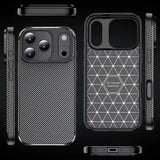Luxury Carbon Fiber Pattern Fashionable Anti-Fall Sensation Protective Cover For iphone 17 16 Series
