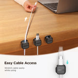 Magnetic Cable Organizer Clips Under Desk