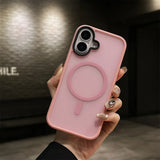 Shield Armor Matte Skin Magsafe Phone Case for iPhone 16 15 14 13 Series