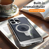 Aromatherapy Aluminum Alloy Magsafe Phone Case For iPhone 15 14 13 12 Series