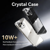 Crystal Transparent No Yellowing Lens Protection Shockproof Case For iPhone 17 16 15 Series