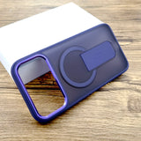 Magsafe Wireless Charging With Stand Shockproof Armor Matte Case For iPhone 17 16 15 14 13 Series