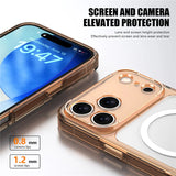 Luxury Clear Shockproof Magsafe Magnetic Wireless Charging Hard Back Cover Case For iPhone 17 Series