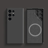 Liquid Silicone Wireless Charge Magnetic Shockproof Cover Case For Magsafe For Samsung Galaxy S25 S24 S23 Series