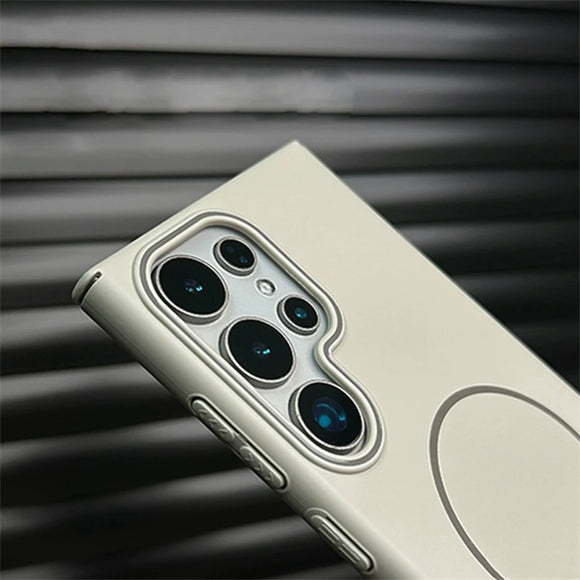 Shockproof Hard Cover Magsafe Magnetic Wireless Charge Matte Case For Samsung Galaxy S25 S24 S23 S22 S21 Note 20 Series