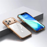 Luxury Clear Shockproof Magsafe Magnetic Wireless Charging Hard Back Cover Case For iPhone 17 Series