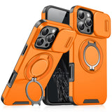 Armor Slide Camera Protection Magsafe Magnetic Wireless Charging Case For iPhone 16 15 14 13 Series