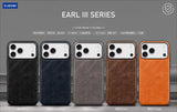 Luxury Business Plain Leather Anti-drop Non-slip Slim Case for iPhone 17 16 Series