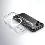 Luxury Clear Shockproof Magsafe Magnetic Wireless Charging Hard Back Cover Case For iPhone 17 Series