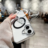 Ultra Slim Magsafe Transparent Hard PC Case for iPhone 16 15 14 13 Series