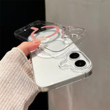 Ultra Slim Magsafe Transparent Hard PC Case for iPhone 16 15 14 13 Series