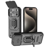 Fashion Armor Funda Slide Camera Protect Ring Holder Phone Case For iPhone17 Series