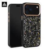 Forged Carbon Fiber Magsafe Metal Camera Lens and Buttons Magnetic Phone Case for iPhone 17 Series