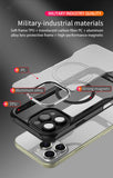 Brushed Carbon Fibre Full Lens Protect Magsafe Case For iphone 16 Series