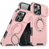 Armor Slide Camera Protection Magsafe Magnetic Wireless Charging Case For iPhone 16 15 14 13 Series