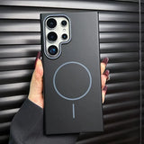 Shockproof Hard Cover Magsafe Magnetic Wireless Charge Matte Case For Samsung Galaxy S25 S24 S23 S22 S21 Note 20 Series