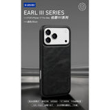 Luxury Business Plain Leather Anti-drop Non-slip Slim Case for iPhone 17 16 Series