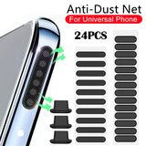 Anti Dust Net Sound Hole Charging Port Dust Cover Plug Dustproof Net Stickers for iPhone Samsung Galaxy