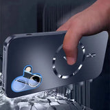 Magnetic Shockproof Full Coverage with Lens Protect Phone Case for iPhone 16 15 14 13 Series